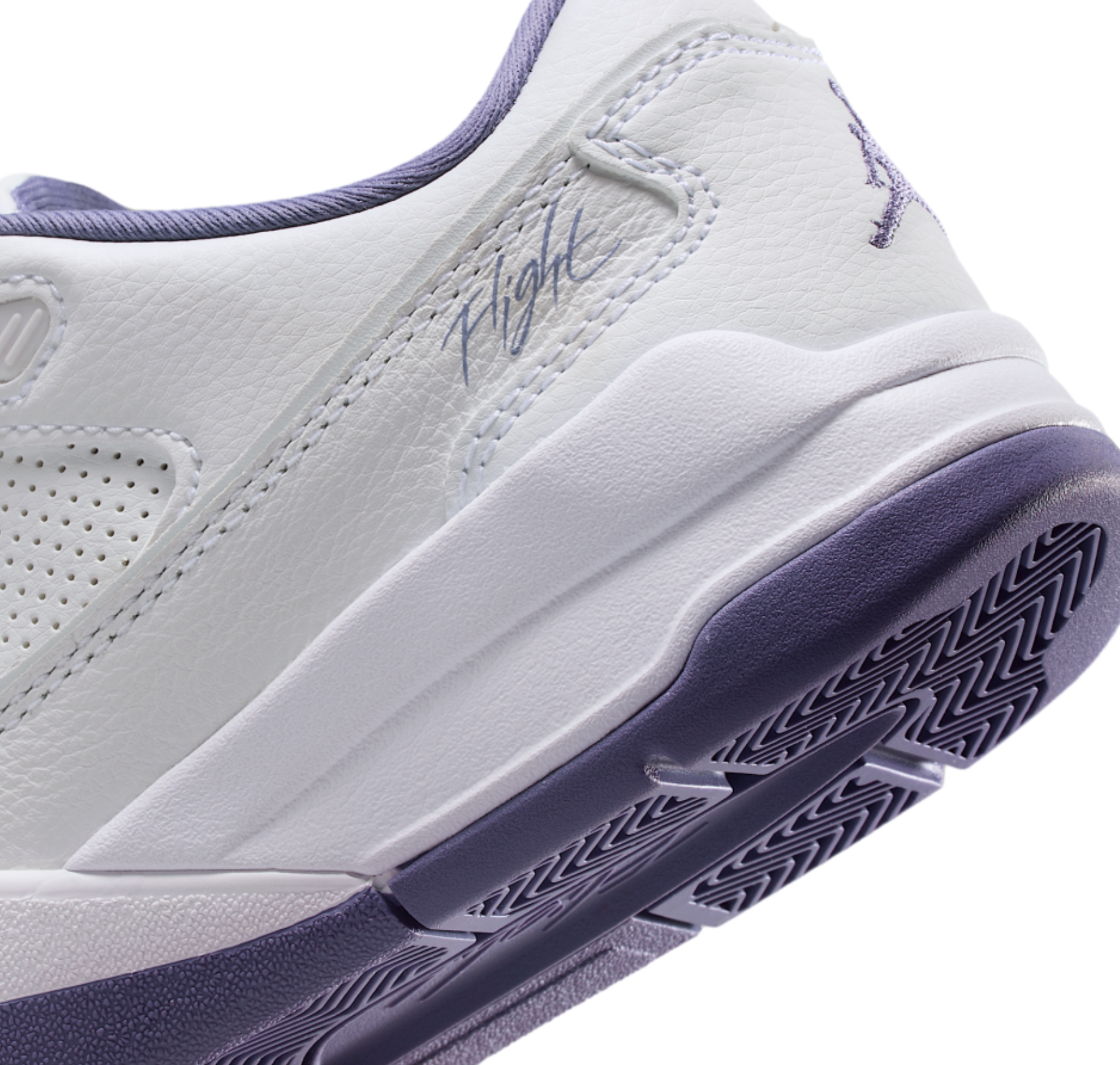 Air Jordan Flight Court White Dusty Amethyst (GS)