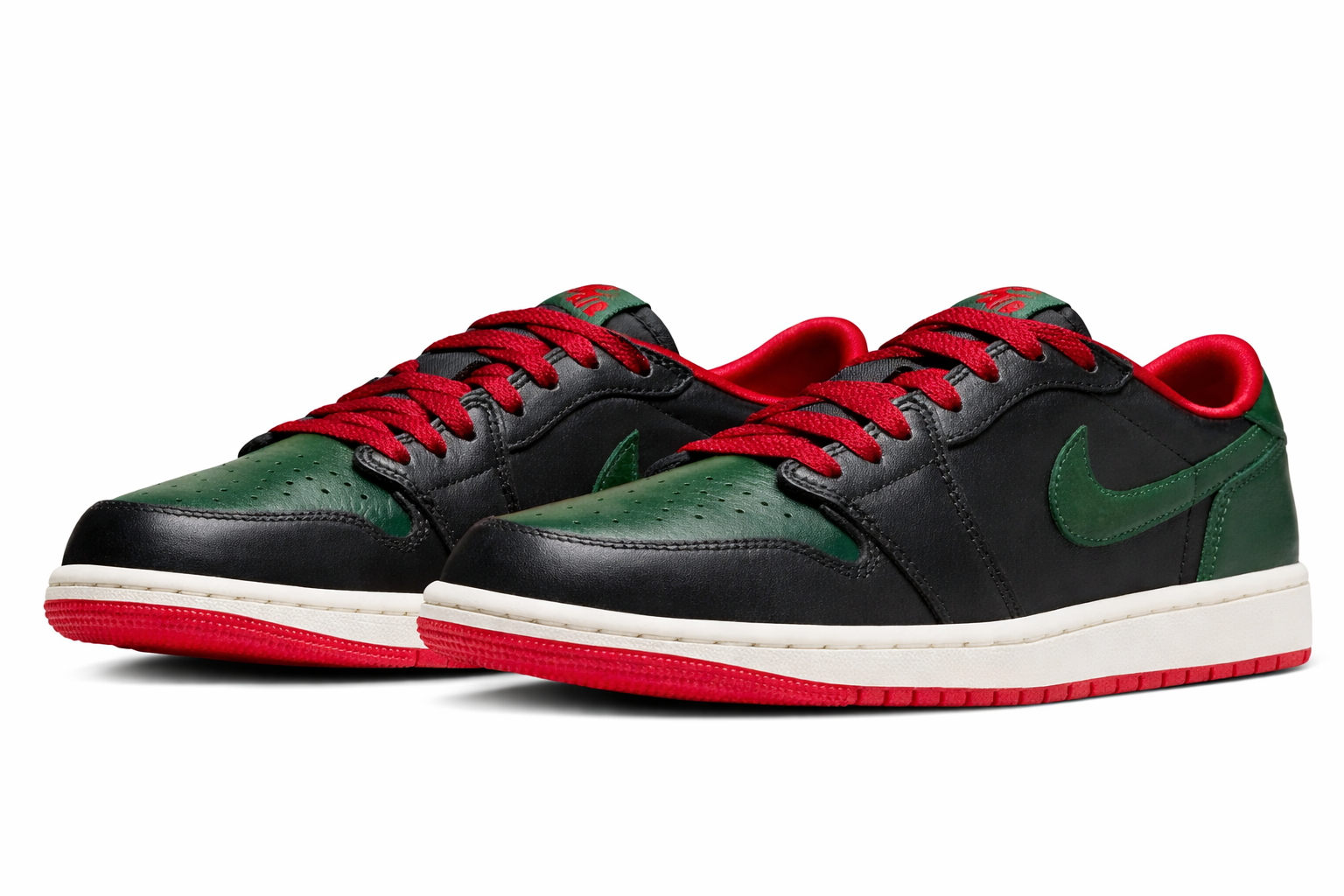 Air Jordan 1 Low OG Black/Gorge Green