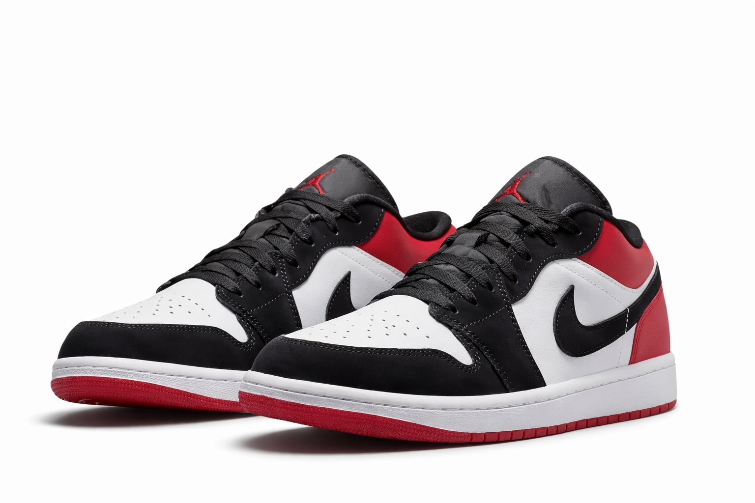 Air Jordan 1 Low 'White Black Gym Red' Kids