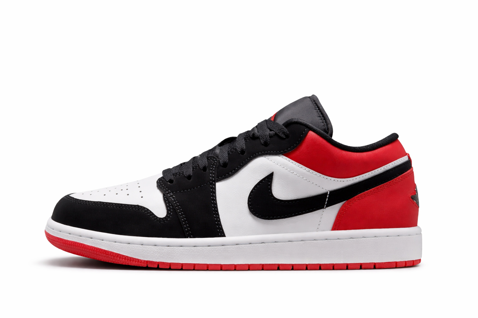Air Jordan 1 Low 'White Black Gym Red' Kids