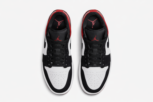 Air Jordan 1 Low 'White Black Gym Red' Kids