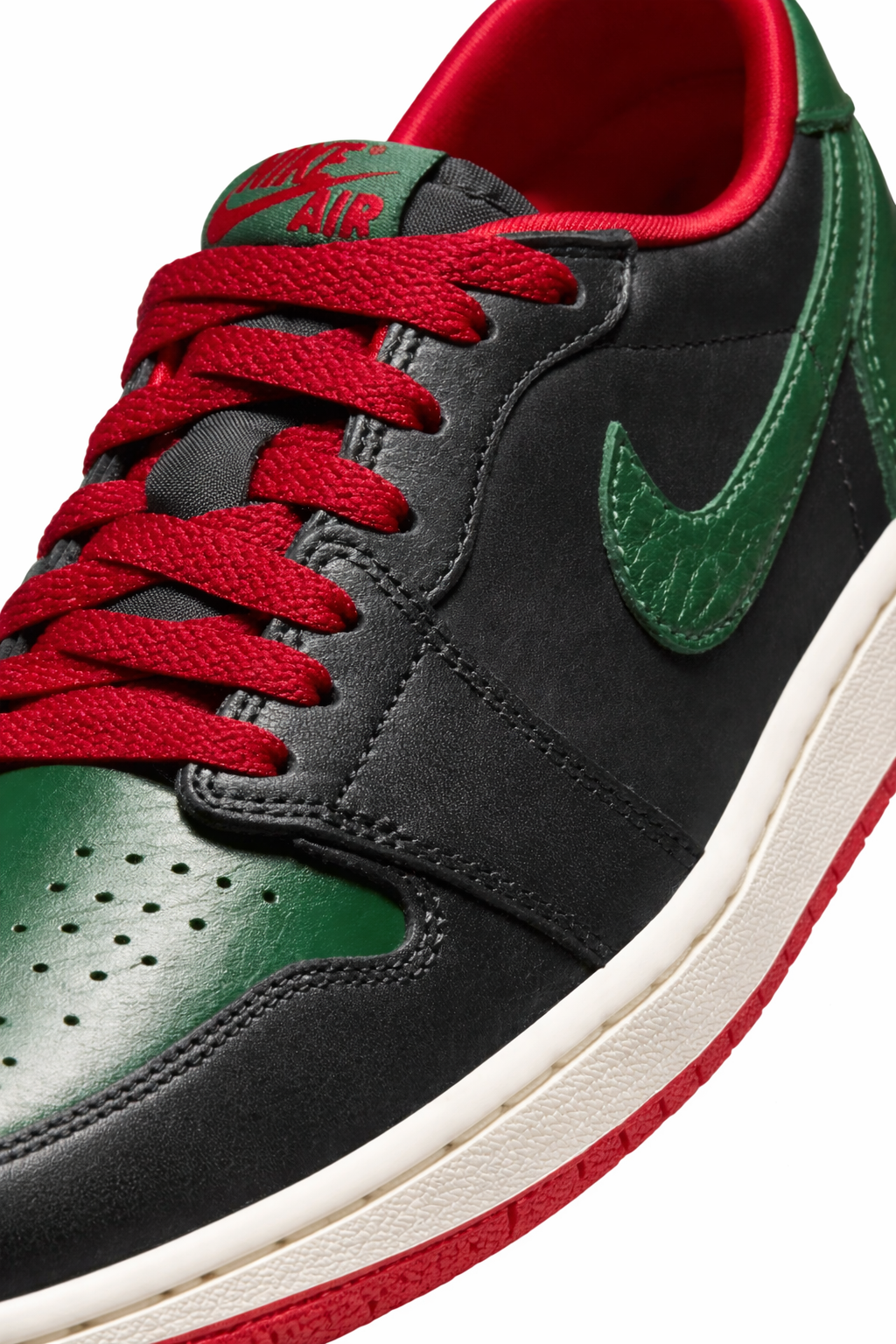 Air Jordan 1 Low OG Black/Gorge Green