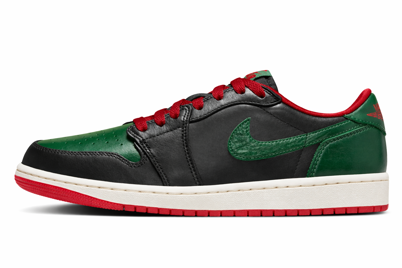 Air Jordan 1 Low OG Black/Gorge Green