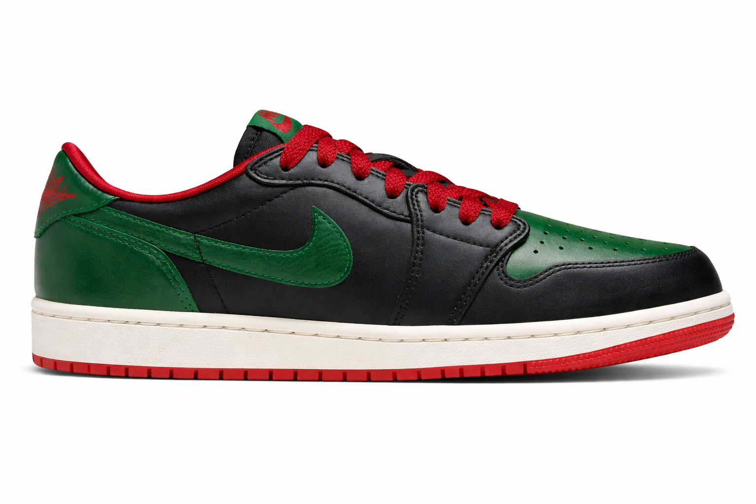 Air Jordan 1 Low OG Black/Gorge Green